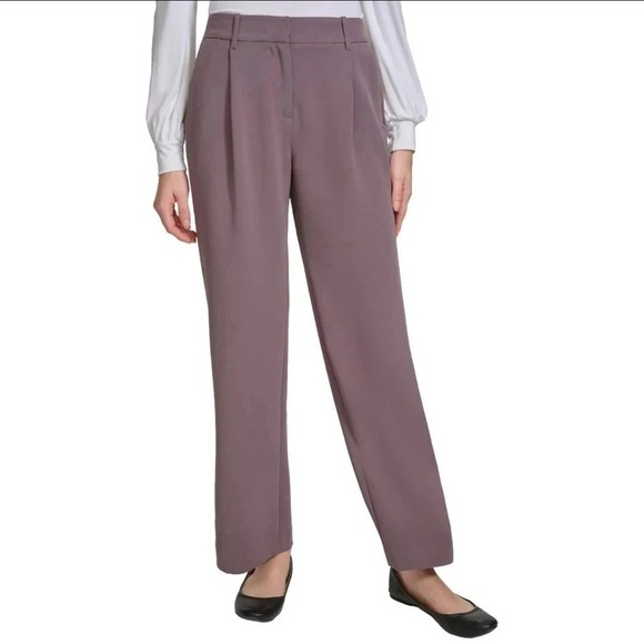 Dkny Pants - DKNY Women's Wide Leg Pant (1886391) Brown 10